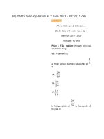 Bộ đề thi toán lớp 4 giữa kì 2 năm 2021