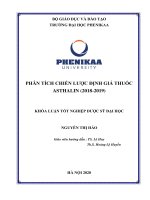 Phân tích chiến lược định giá thuốc asthalin (2018 2019) 