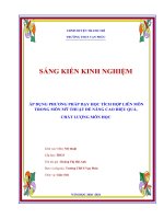 Tài liệu Áp dụng phương pháp dạy học tích hợp liên môn trong môn Mỹ thuật để nâng cao hiệu quả chất lượng môn học