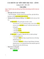 Đề cương Triết học Mác  Lenin (HUST)