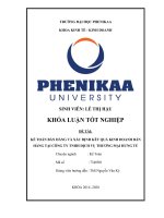 Kế toán bán hàng và xác định kết quả kinh doanh bán hàng tại công ty TNHH dịch vụ thương mại hưng tú 