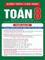 Kiến thức cần nhớ toán lớp 8