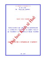 Nâng cao hiệu quả hoạt động kinh doanh của công ty cảng dịch vụ dầu khí tổng hợp quảng bình tại cảng hòn la tỉnh quảng bình 