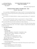 ke hoach to Sinh 20132014