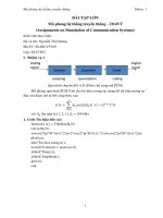 BÀI tập lớn mô phỏng hệ thống truyền thông – D14VT 