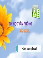 HÀM DÙNG TRONG EXCEL