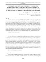 Phát triển ngân hàng để thúc đẩy tăng trưởng kinh tế trong bối cảnh cách mạng công nghiệp 4.0