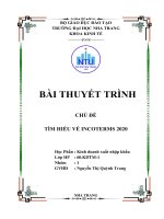 TÌM HIỂU INCOTERMS 2020, SO SÁNH INCOTERMS 2020 VỚI INCOTERMS 2010