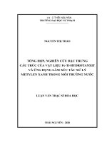 Tổng hợp, nghiên cứu đặc trưng cấu trúc của vật liệu fe ti hydrotanxit và ứng dụng làm xúc tác xử lý metylen xanh trong môi trường nước 