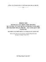 BÁO CÁO ĐÁNH GIÁ TÁC ĐỘNG MÔI TRƯỜNG DỰ ÁN ĐẦU TƯ XÂY DỰNG CƠ SỞ HẠ TẦNG KHU ĐÔ THỊ MỚI THUẬN PHƯỚC – ĐÀ NẴNG QUY MÔ 97,6533 HA
