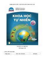 CHỦ đề 1  các phép đo Bộ sách chân trời sáng tạo KHTN 6