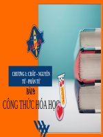 CÔNG THỨC hóa học  lớp 8