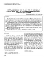 Chất lượng giấc ngủ và các yếu tố liên quan ở bệnh nhân ung thư vú tại Bệnh viện Ung Bướu thành phố Hồ Chí Minh