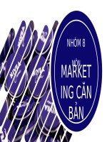 ĐỀ tài xác ĐỊNH KHÁCH HÀNG mục TIÊU và các CÔNG cụ xúc TIẾN THƯƠNG mại, các HOẠT ĐỘNG DIGITALMARKETING của NIVEA 