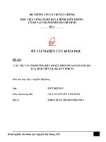 Các yếu tố ảnh hưởng đến quyết định mua hàng online của sinh viên tại quận 9 TP HCM