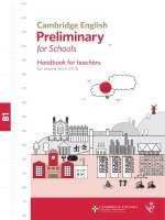 cambridge english preliminary for schools pet for schools digital handbook for teachers