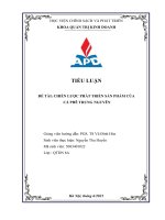 (Tiểu luận) CHIẾN LƯỢC PHÁT TRIỂN SẢN PHẨM CỦA CÀ PHÊ TRUNG NGUYÊN