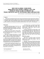 Báo cáo ca bệnh: Chẩn đoán bệnh bạch cầu tế bào lympho T hạt lớn bằng kỹ thuật flow cytometry tại Trung tâm Huyết học và Truyền máu, Bệnh viện Bạch Mai