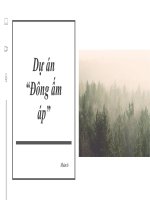 THUYẾT TRÌNH dự án từ THIỆN ĐÔNG ấm áp 