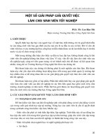 Một số giải pháp giải quyết việc làm cho sinh viên tốt nghiệp