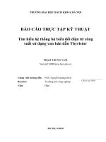 Tìm hiểu hệ thống bộ biến đổi điện tử công suất sử dụng van bán dẫn thyristor 