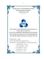 BÁO cáo bài tập lớn môn ĐƯỜNG lối CÁCH MẠNG của ĐẢNG CỘNG sản VIỆT NAM 