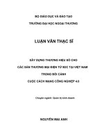 Xây dựng thương hiệu số cho các sàn thương mại điện tử B2C tại Việt Nam trong bối cảnh cuộc Cách mạng Công nghiệp 4.0 .