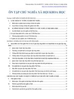 ÔN TẬP CHỦ NGHĨA XÃ HỘI KHOA HỌC