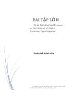 BTL Triển khai Mail Exchange và bảo mật email với Digital Certificate, Digital Signature.