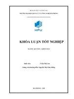 Khóa luận hoàn thiện công tác kế toán hàng hóa tại công ty TNHH thương mại và dịch vụ toàn tâm 
