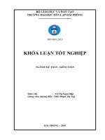 Khóa luận hoàn thiện công tác kế toán doanh thu, chi phí và xác định kết quả kinh doanh tại công ty cổ phần dịch vụ kỹ thuật bảo an 