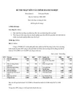 Tổng hợp đề thi nhập môn Tài chính doanh nghiệp