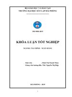 Khóa luận một số biện pháp nâng cao hiệu quả sử dụng vốn tại công ty TNHH vận tải và dịch vụ thương mại quang doanh 