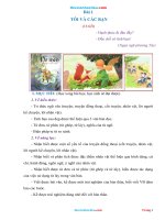 Giáo án môn văn 6 bài 1 tôi và các bạn sách kết nối tri thức 