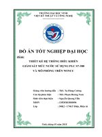 Thiết kế hệ thống điều khiển giám sát mức nước sử dụng plc s7 300 và mô phỏng trên wincc 