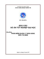 Xây dựng phần mềm quản lý bán hàng siêu thị mini 