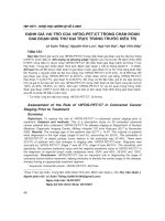 Đánh giá vai trò của 18FDG-PET/CT trong chẩn đoán giai đoạn ung thư đại trực tràng trước điều trị