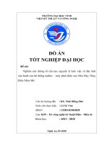 Nghiên cứu thông số cấu tạo, nguyên lý làm việc và đặc tính vận hành của hệ thống tuabin máy phát điện của nhà máy thủy nậm mô 