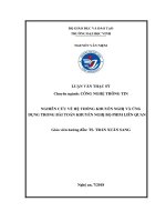 Nghiên cứu về hệ thống khuyến nghị và ứng dụng trong bài toán khuyến nghị bộ phim liên quan 