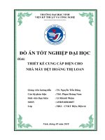 Thiết kế cung cấp điện cho nhà máy dệt hoàng thị loan 