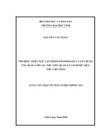 Tìm hiểu ngôn ngữ lập trình swi prolog và xây dựng ứng dụng với các thư viện quản lý cơ sở dữ liệu, thư viện web 