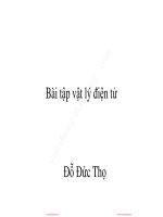 Bài tập vật lý điện tử đại học bách khoa hà nội