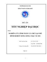 Nghiên cứu, tính toán và chế tạo mô hình robot song song 3 bậc tự do 
