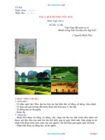 Giáo án môn văn 6 bài 4 quê hương yêu dấu sách kết nối tri thức 