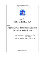 Nghiên cứu thiết kế hệ thống giám sát nhiệt độ, độ ẩm trong đất từ xa thông qua mạng thông tin di động ứng dụng trong nông nghiệp 