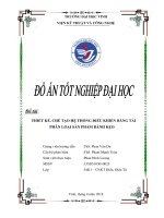 Thiết kế, chế tạo hệ thống điều khiển băng tải phân loại sản phẩm bánh kẹo 