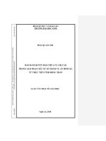 Đảm bảo quyền bào chữa của bị cáo trong giai đoạn xét xử sơ thẩm vụ án hình sự, từ thực tiễn tỉnh đồng tháp 