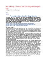 Văn mẫu lớp 5 Cánh đồng lúa quê em đã vào mùa thu hoạch các bác nông dân ngày ngày ra đồng gặt lúa, mang về những hạt thóc vàng ươm sau những ngày tháng vất vả. Từ sáng tinh mơ, các bác nông dân đã ra đồng. Ra đồng các bác rẽ theo các hướng khac nhau, ai 