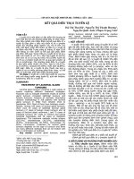 Kết quả điều trị u tuyến lệ