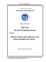 Tìm hiểu hệ điều hành android và xây dựng phần mềm chát nội bộ 